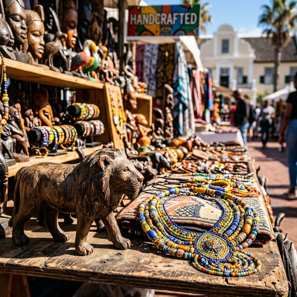 A craft market in Cape Town