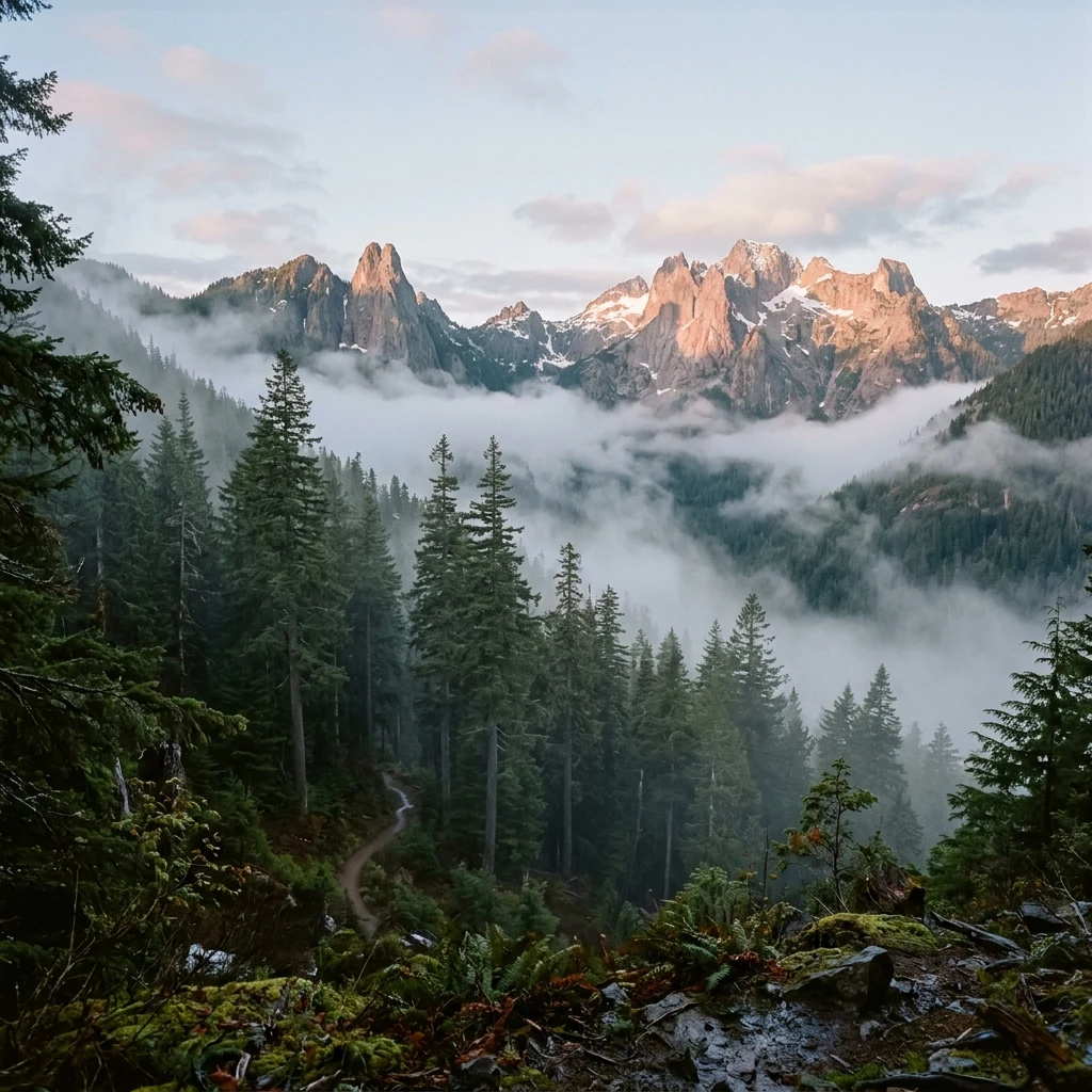 National Geographic style photograph of Oakhaven Ridge at dawn