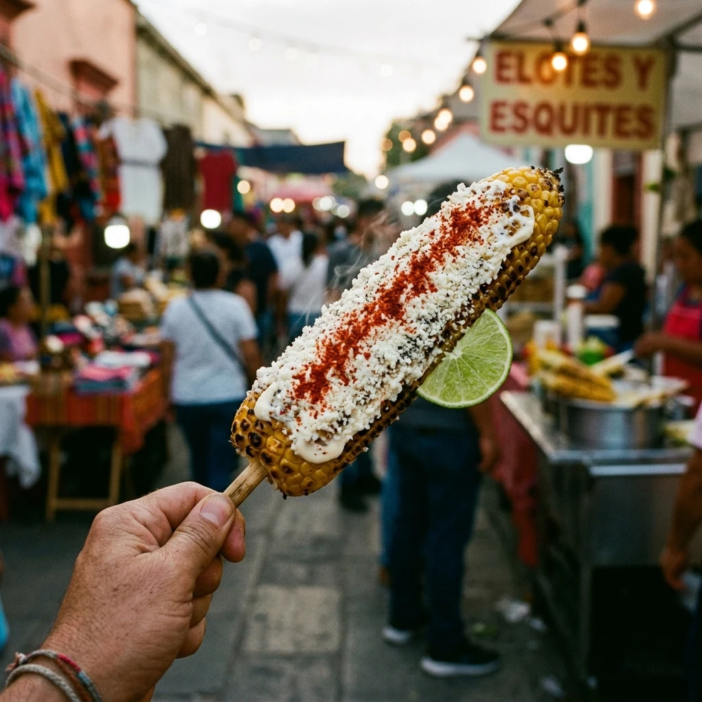 Streetfood: Elote in Oaxaca