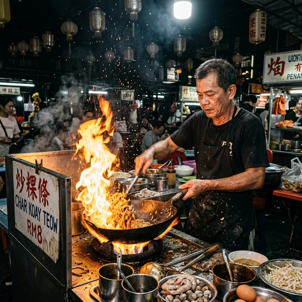 A night market in Penang