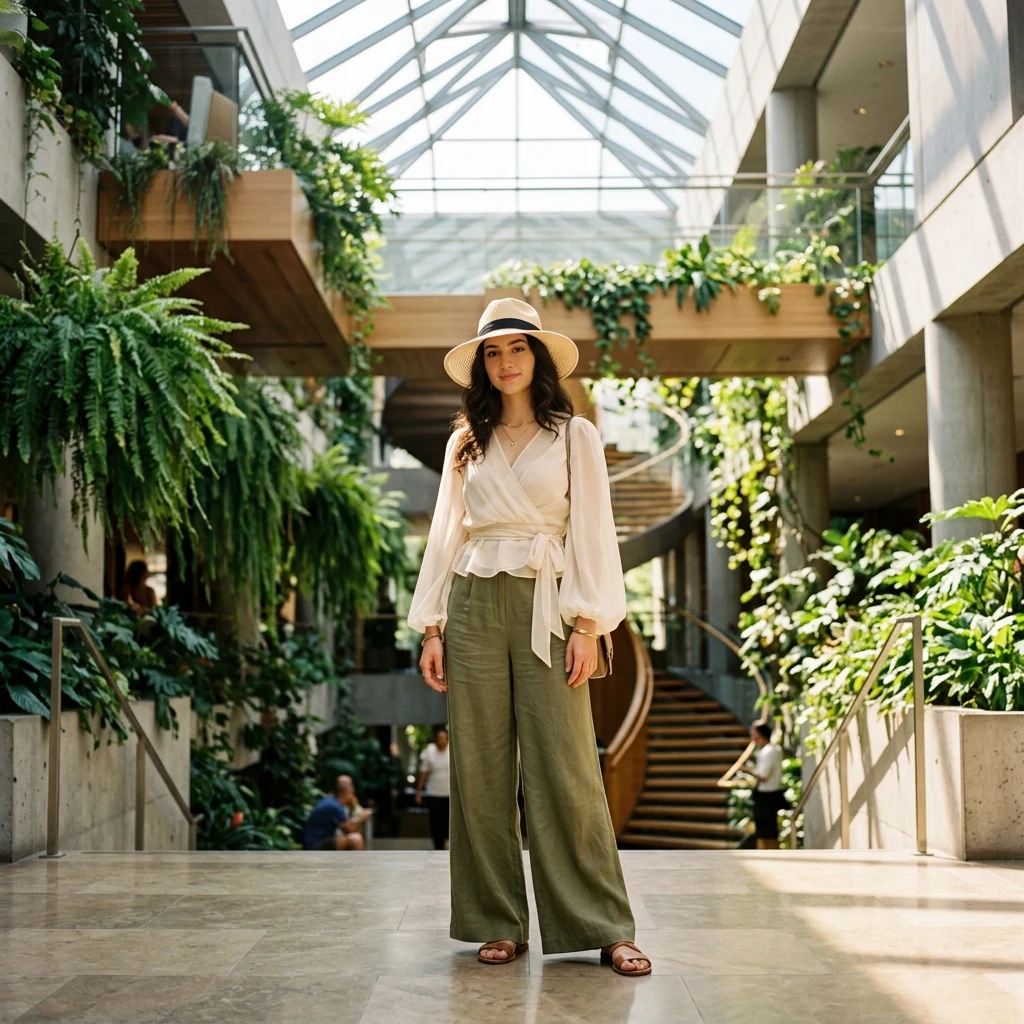 Elegant style in a sunlit indoor garden