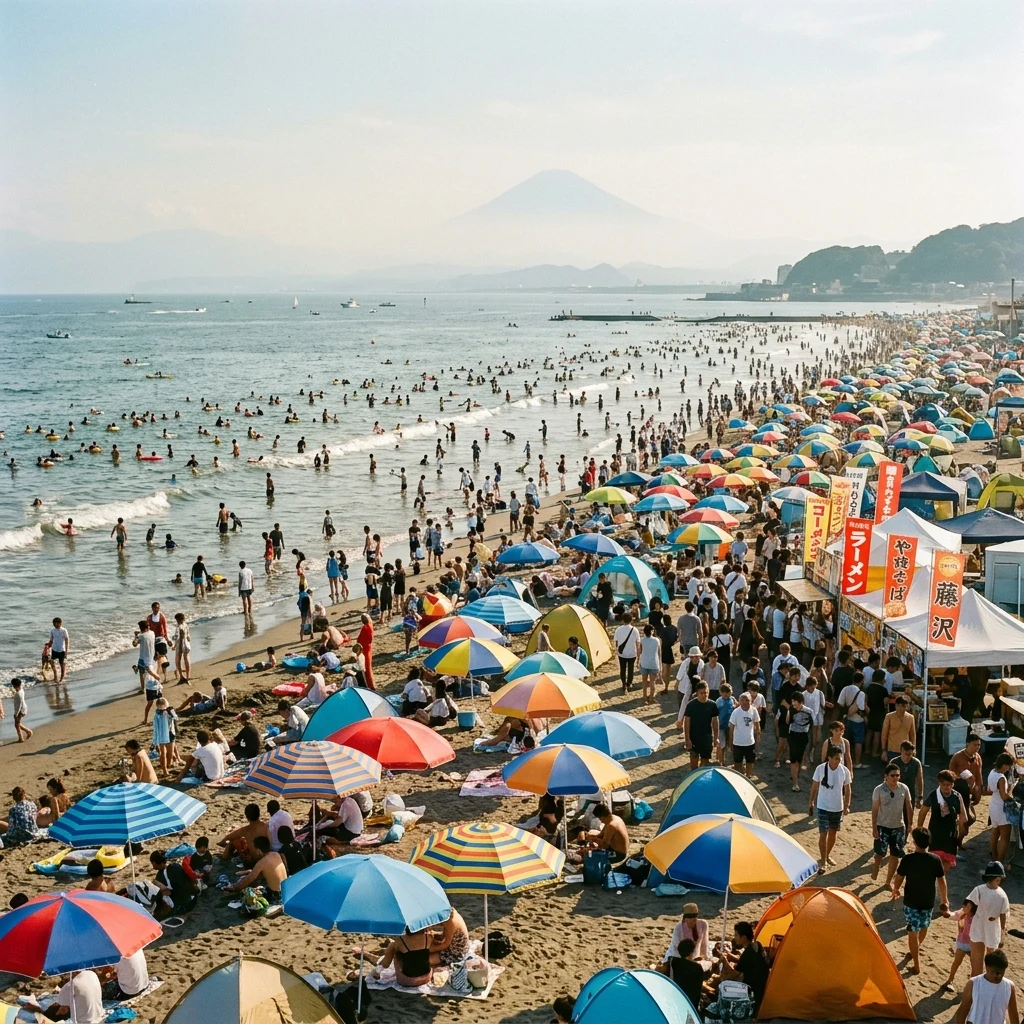 Summer afternoon at the beach