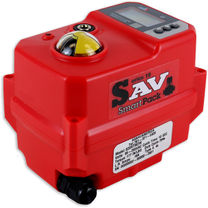 Electric actuator used for automated valve control in industrial process systems.