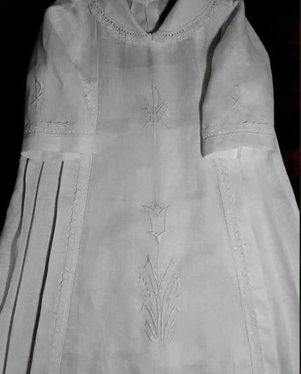 Túnica de batizado lírio branco — foto 2