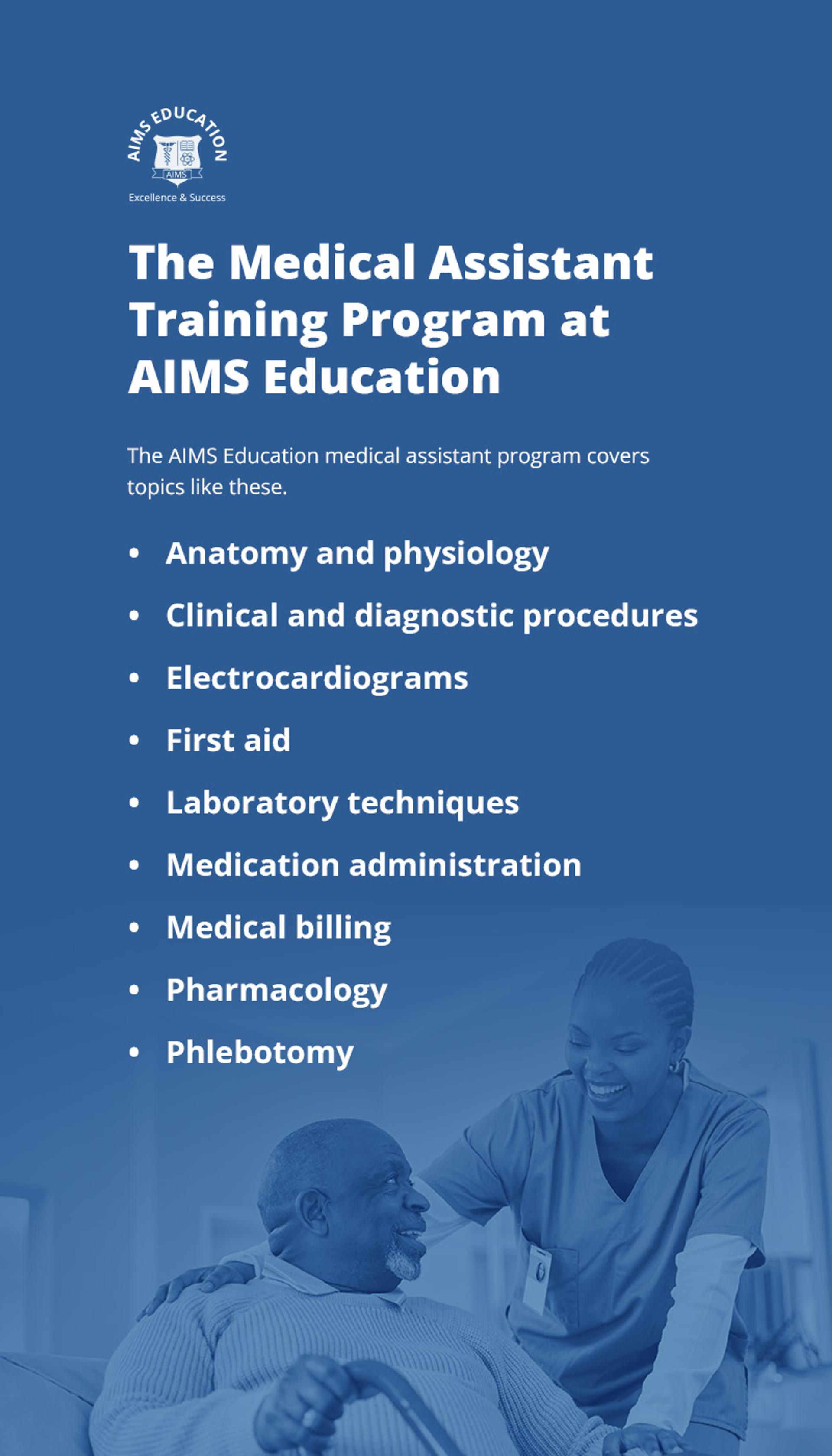 Steps To Becoming A Medical Assistant AIMS Education   04 The Medical Assistant Training Program At AIMS Education 