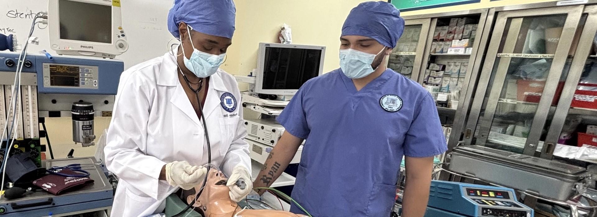 Anesthesia Tech Hands-on Training Faculty and Student