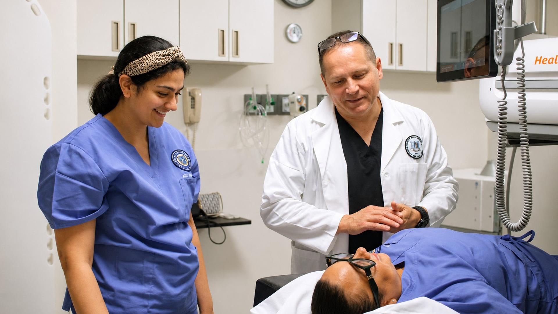 Nuclear Medicine Technology Lab Training Faculty and Student
