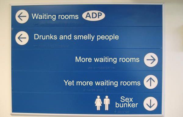 Waiting Room Sign