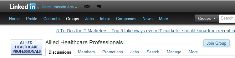 Allied Healthcare Professionals LinkedIn Group