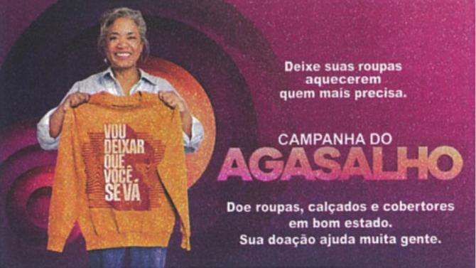 Cartaz de campanha do agasalho