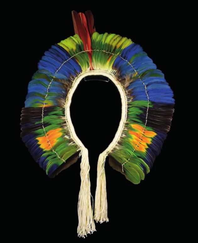 Diadema (etnia Kayapo). Estados do Mato Grosso e Pará. Museu de Arte Indigena, s.d. Disponível em: www.maimuseu.com.br. Acesso em: 11 jul. 2024.