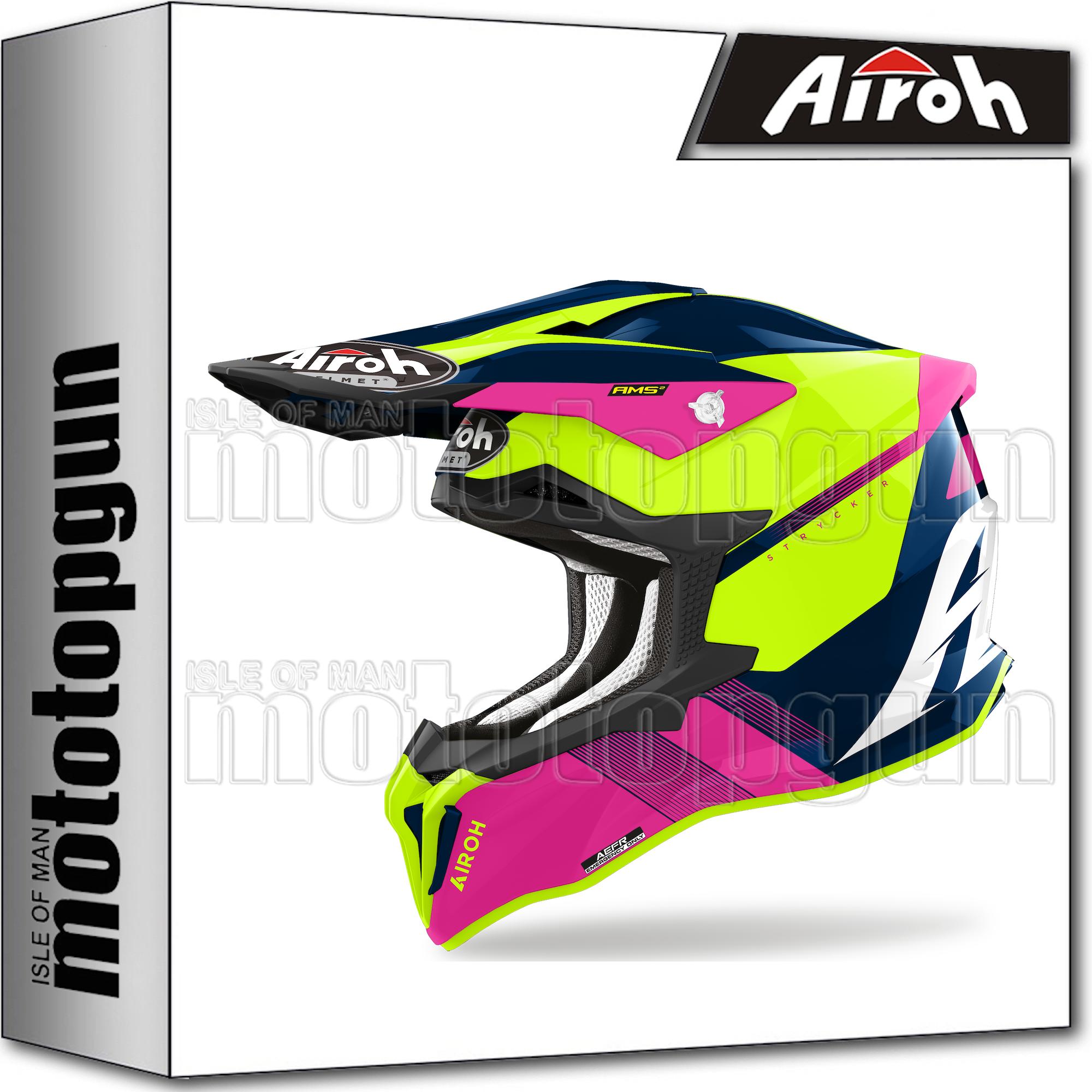 AIROH CASCO MOTO ROSA