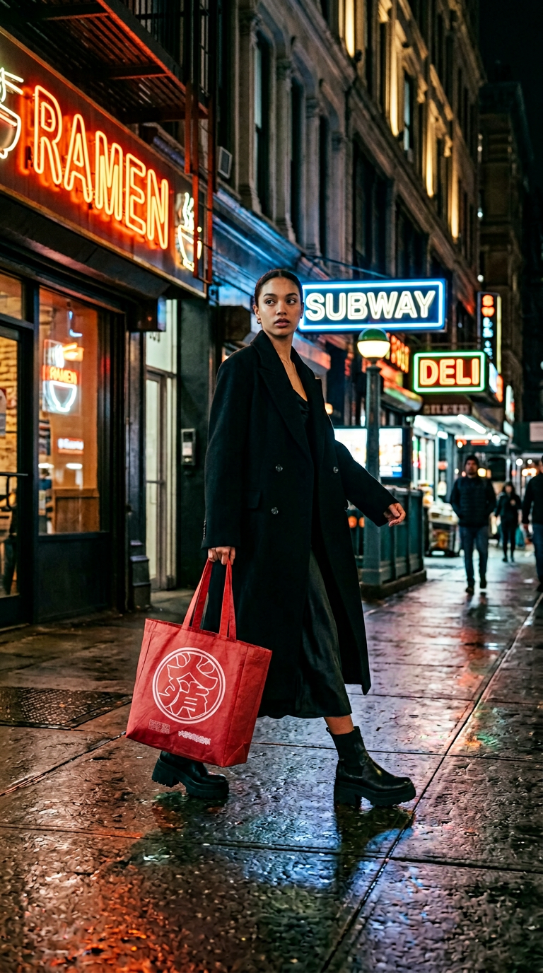 AI product shot of HiKESHi SPiRiT Dyed Tote