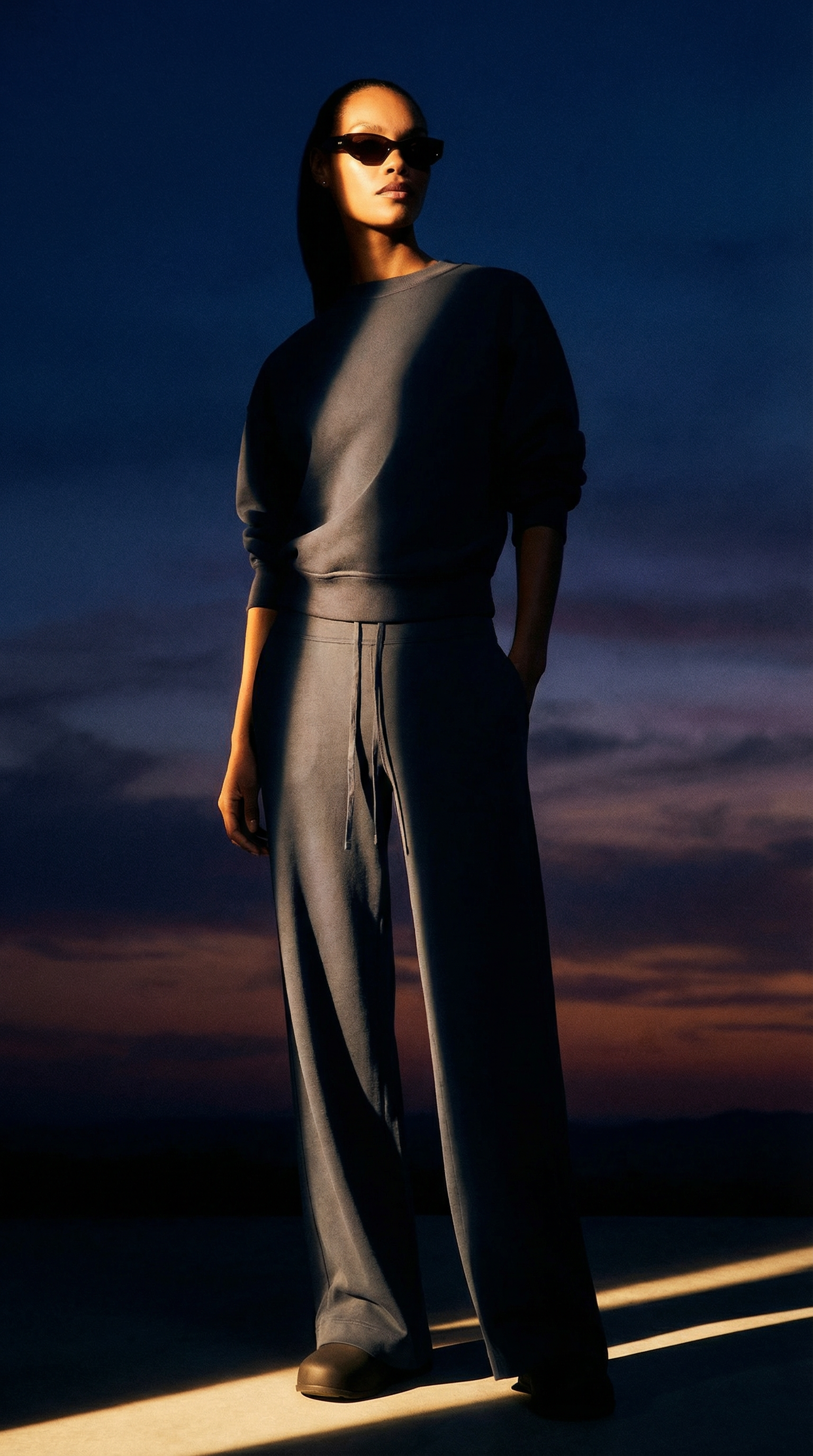 AI product shot of Groove Wide-Leg High-Rise Pant Regular