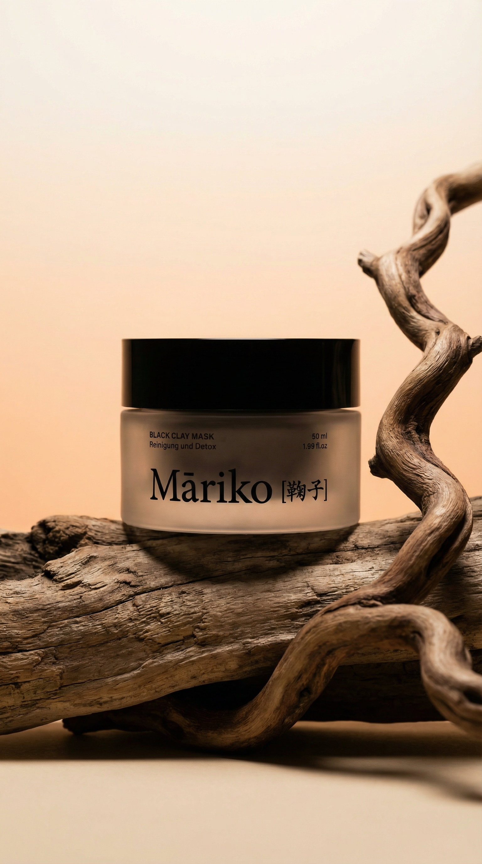 AI product shot of BLACK CLAY MASK