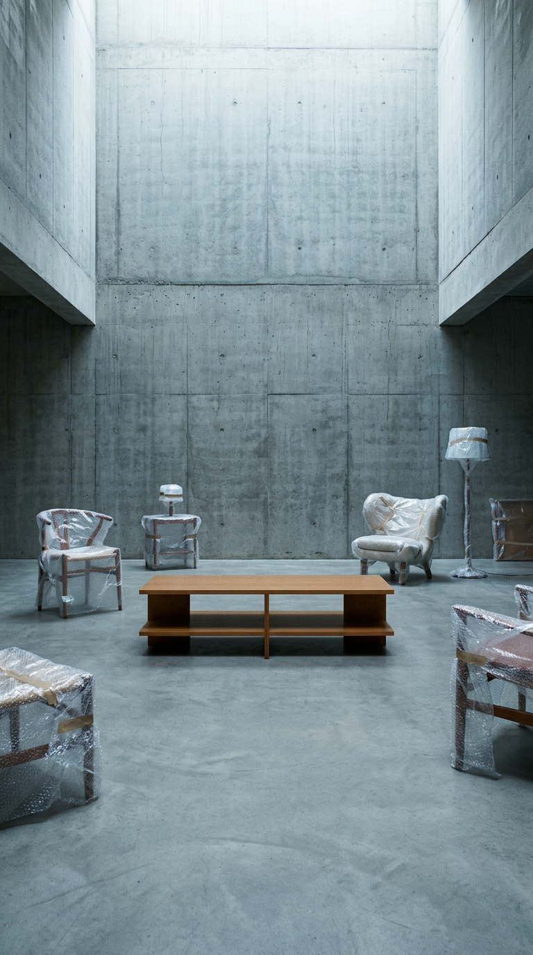 AI product shot of The Arte Rectangular Coffee Table