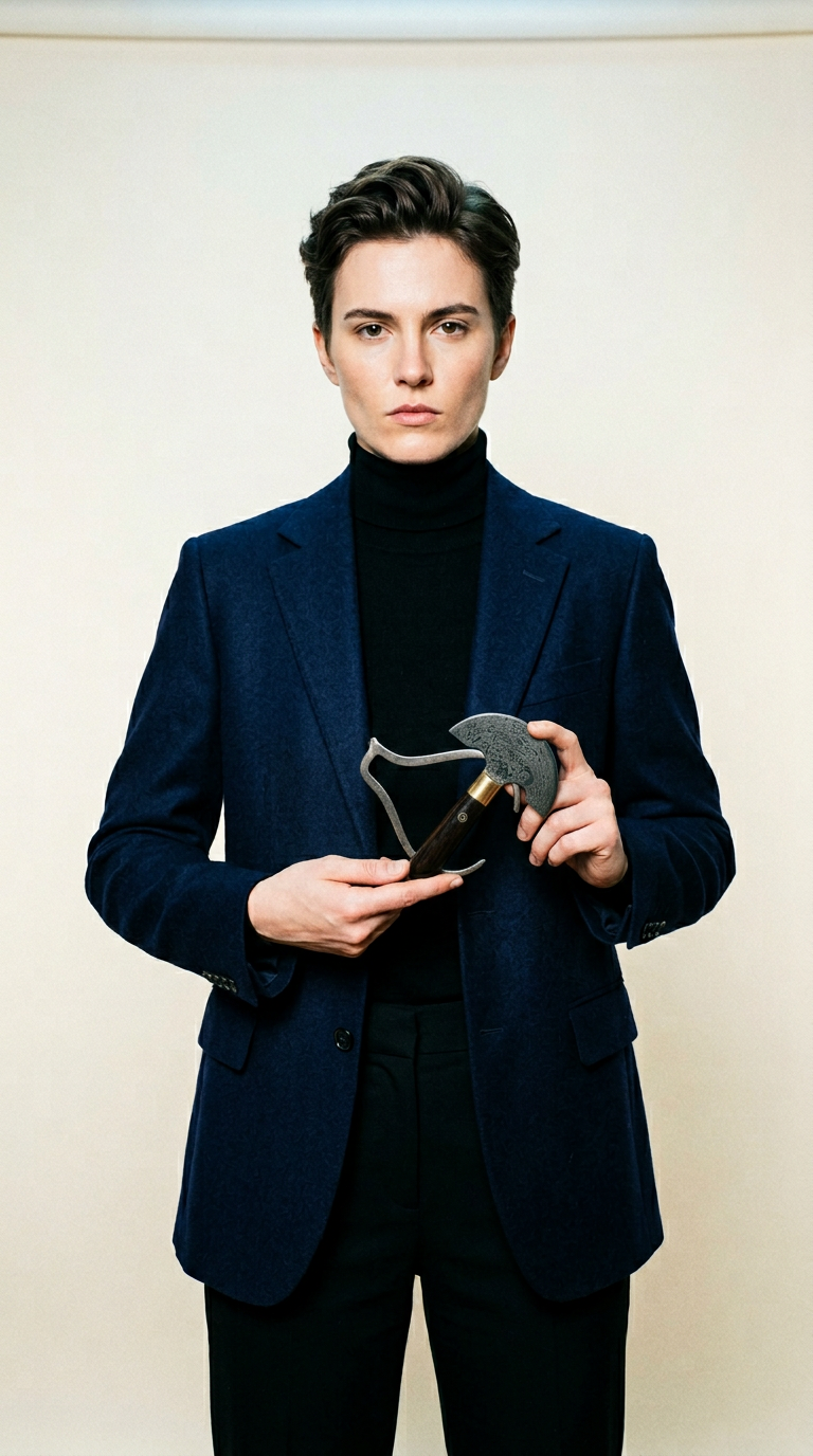 AI product shot of Minimalist Leather Card Holder