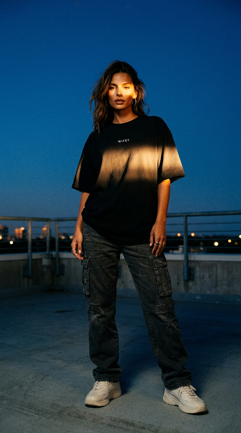 AI product shot of The Wifey Tee