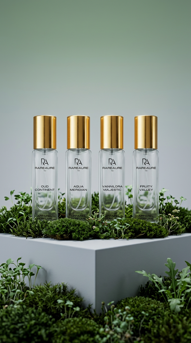 AI product shot of Men's Premium Perfume Pack of 4