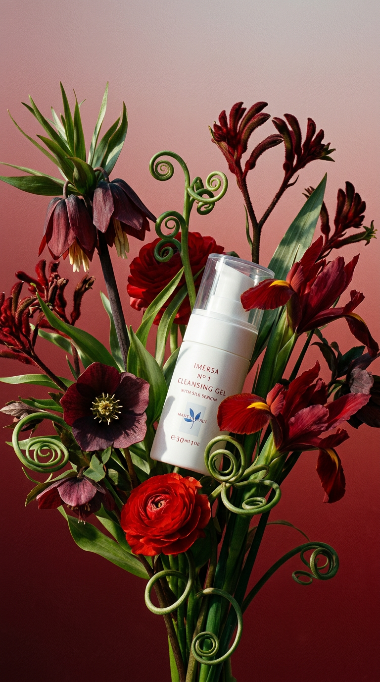 AI product shot of Gel Detergente con Sericina di Seta - mini size