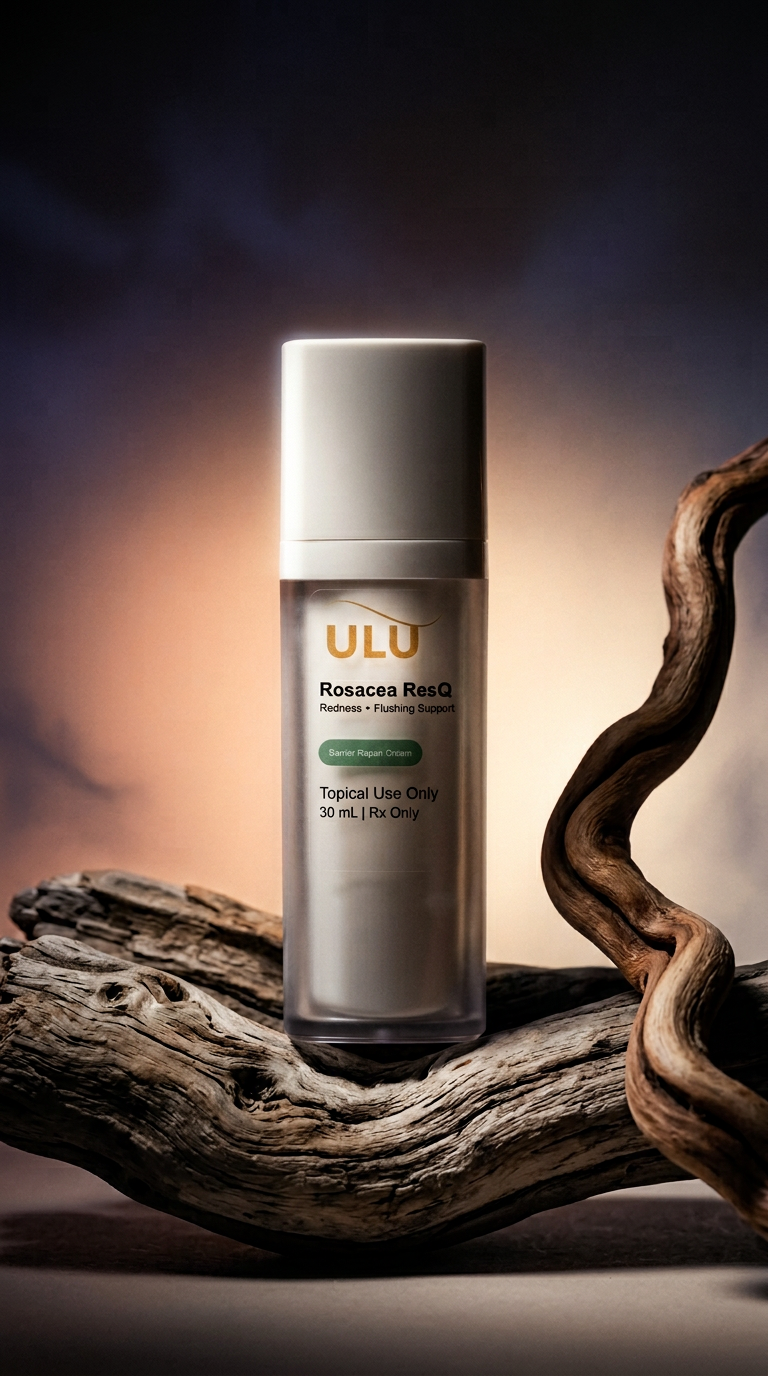 AI product shot of UluRx Rosacea ResQ