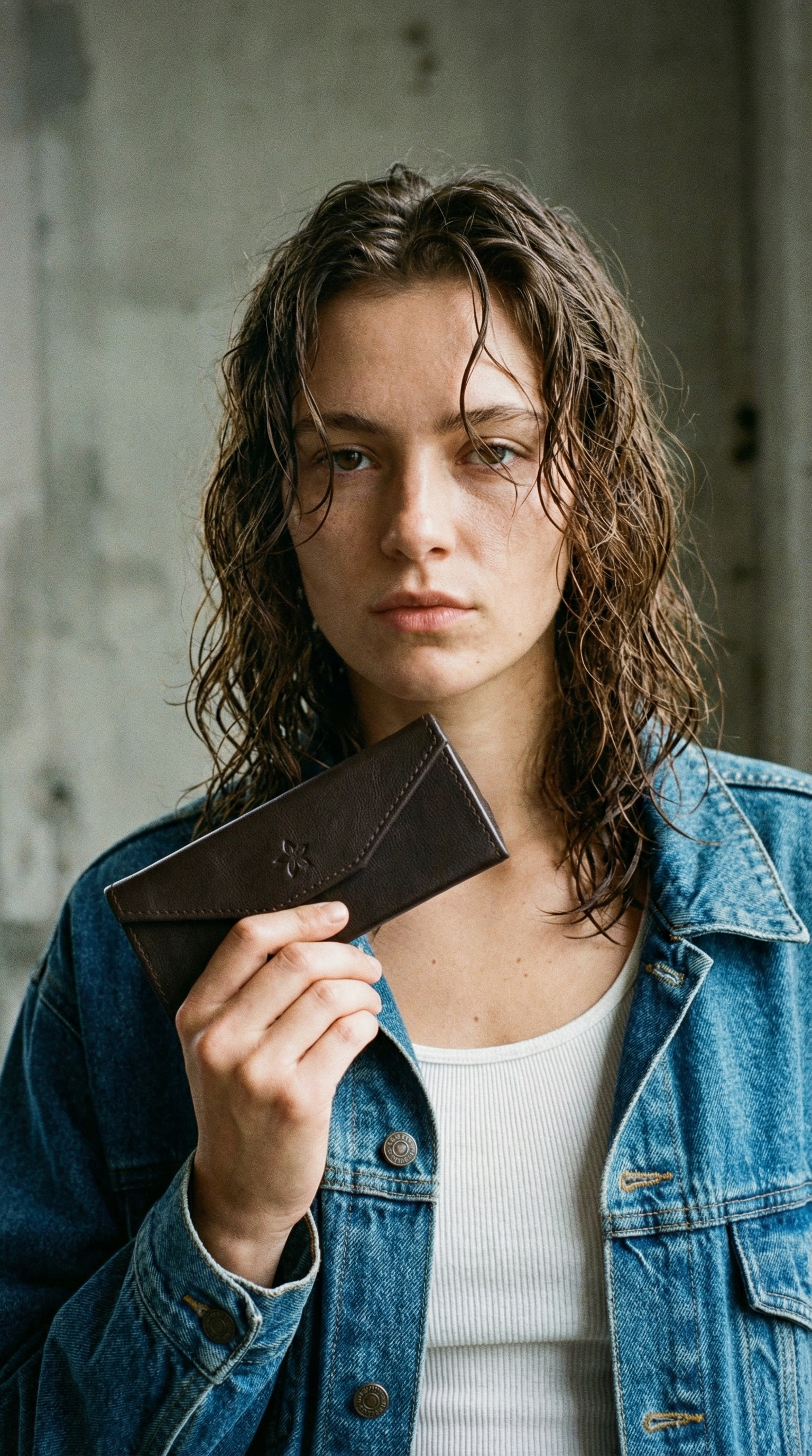 AI product shot of Brillenetui aus Echtleder – stilvoller Schutz für deine Brille PAPAYA