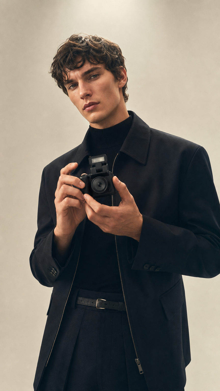 AI product shot of Portable Mini Camera