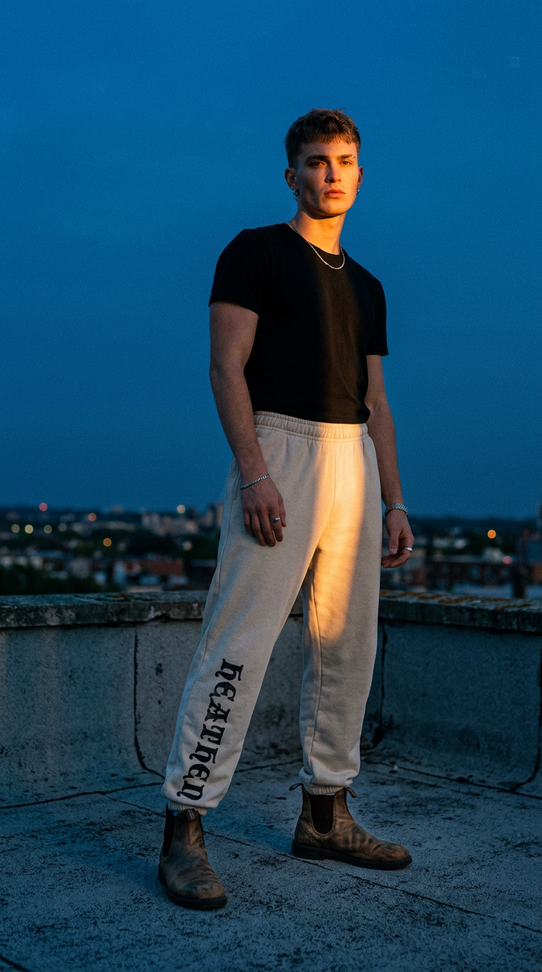 AI product shot of Heavyweight sweatpants