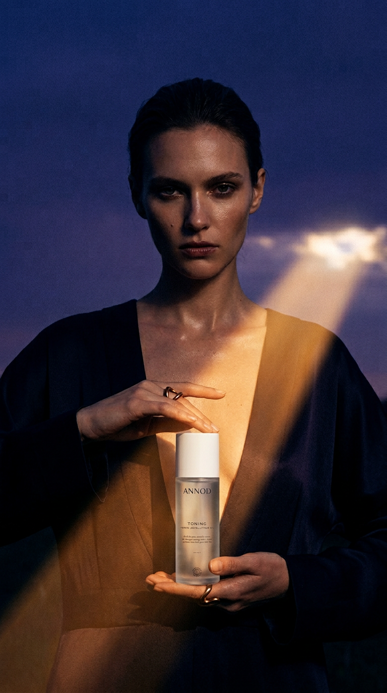 AI product shot of Toning Herbal Décolletage Oil