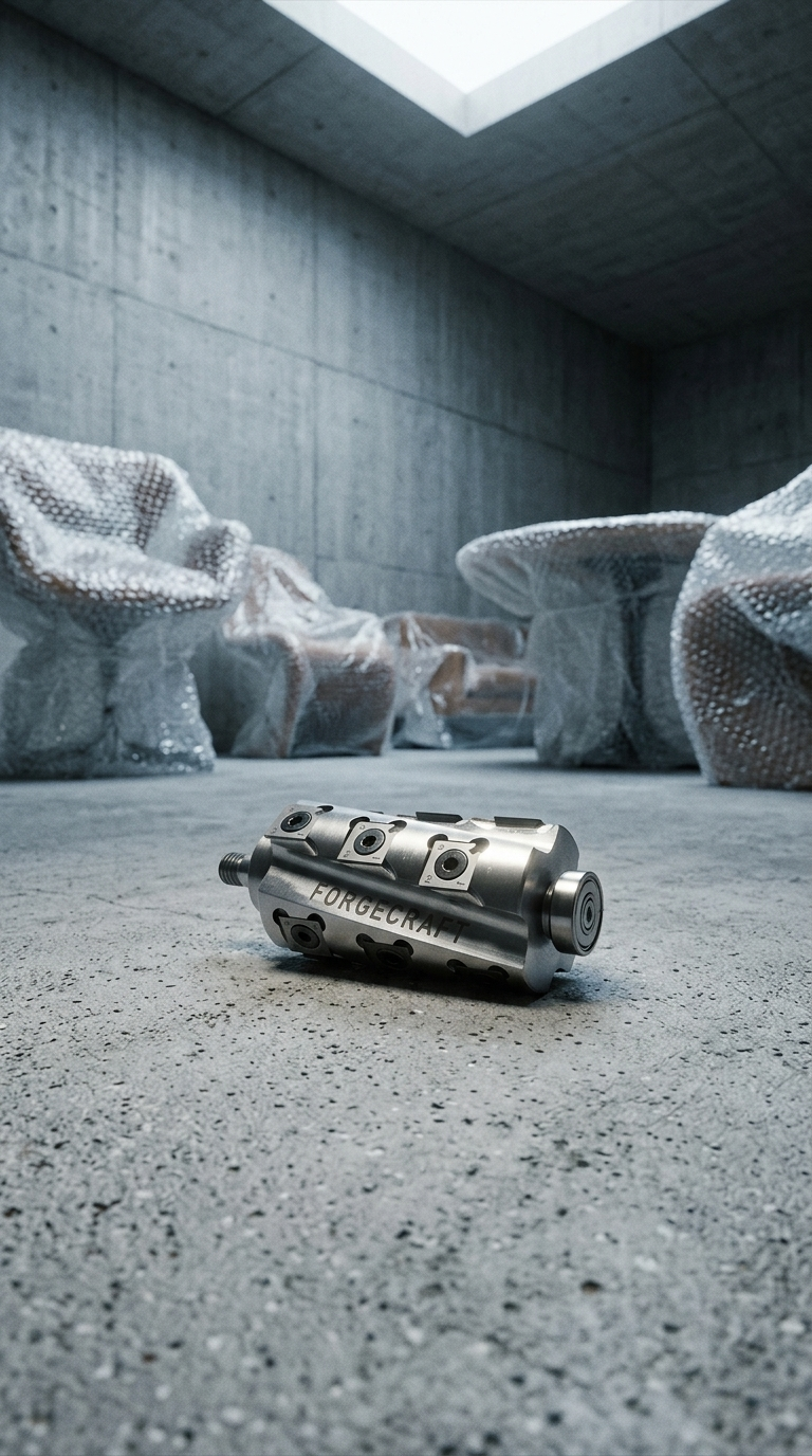 AI product shot of 3-1/4" Spiral Cutterhead for Makita Electric Hand Planer