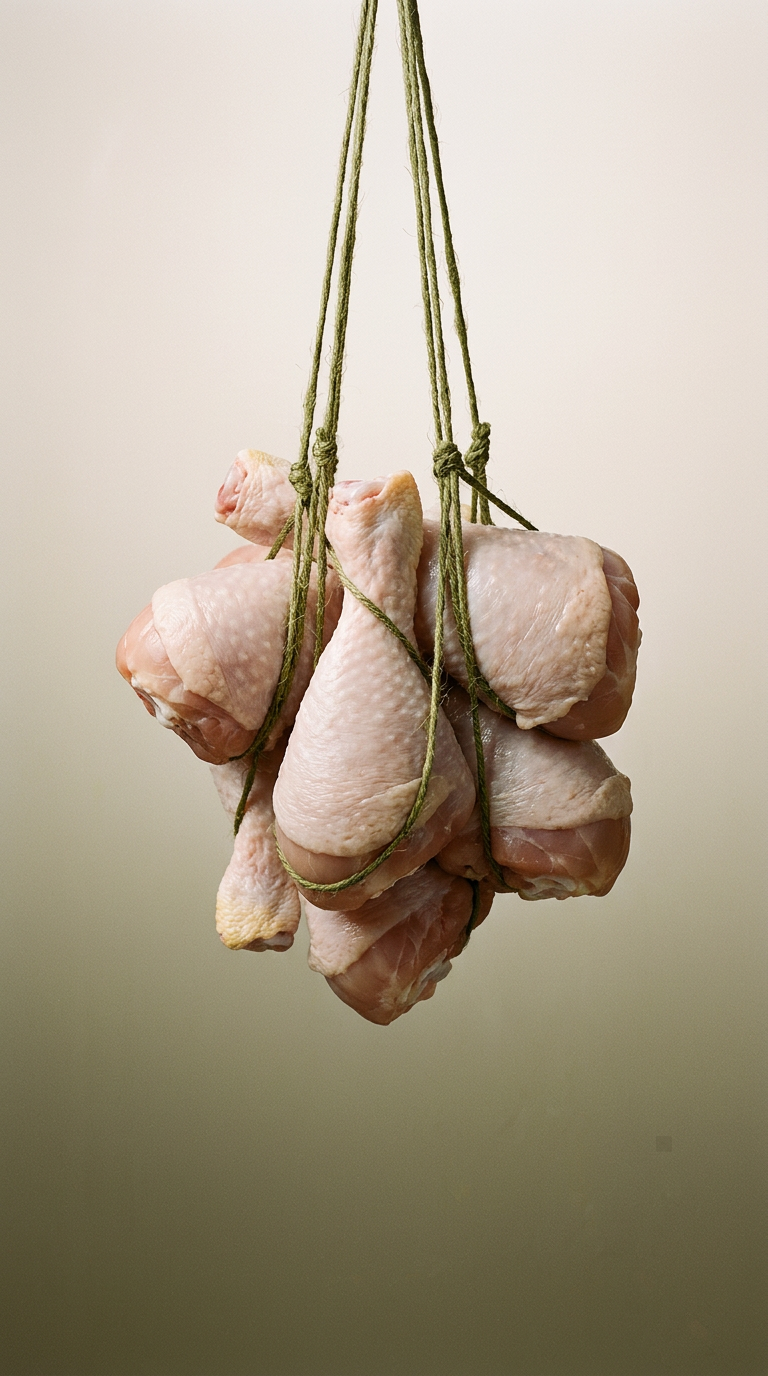 AI product shot of Fresh & Natural Chicken Drumsticks