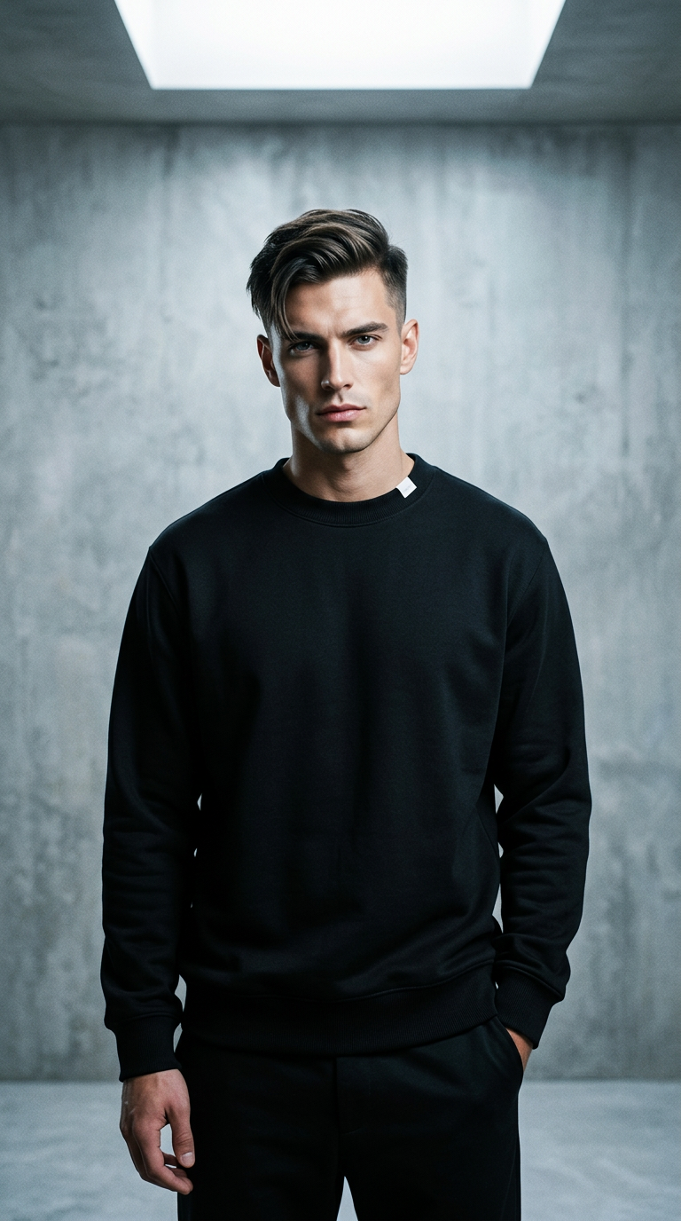 AI product shot of 'Til the Valley Looks Like Heaven - Heavyweight Essential Sweatshirt