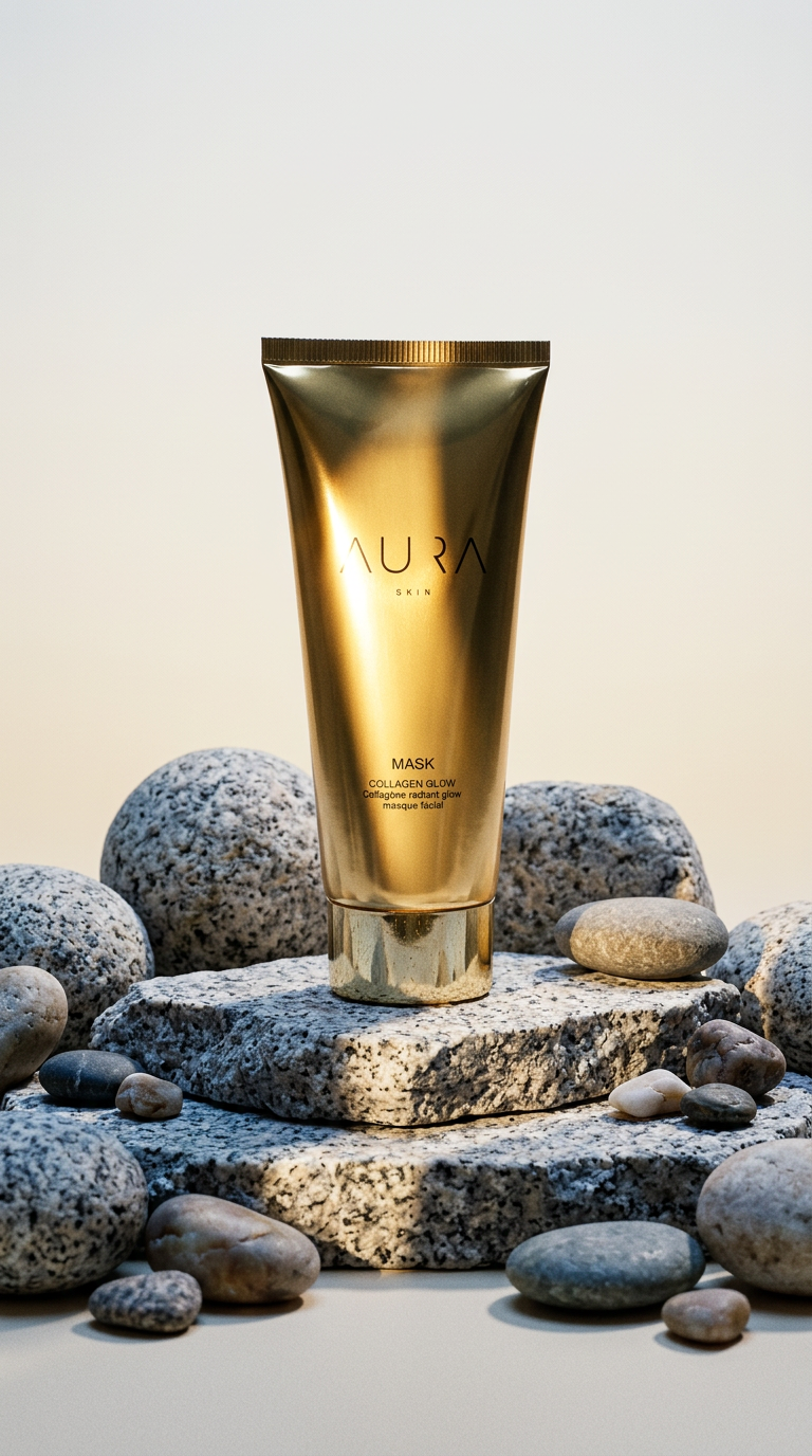 AI product shot of Collagen Glow Wrapping Mask