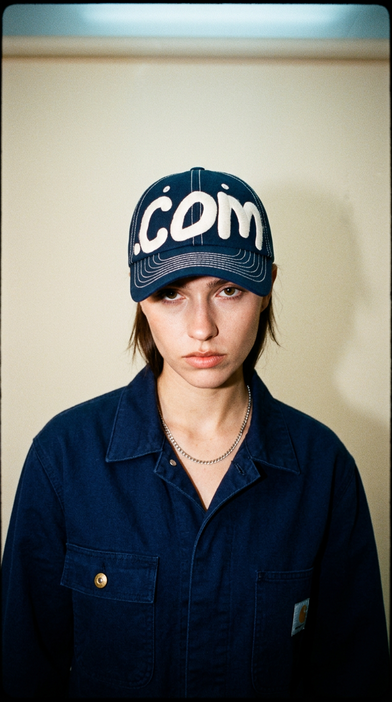 AI product shot of Sebs .COM BALL CAP (OG)-NAVY