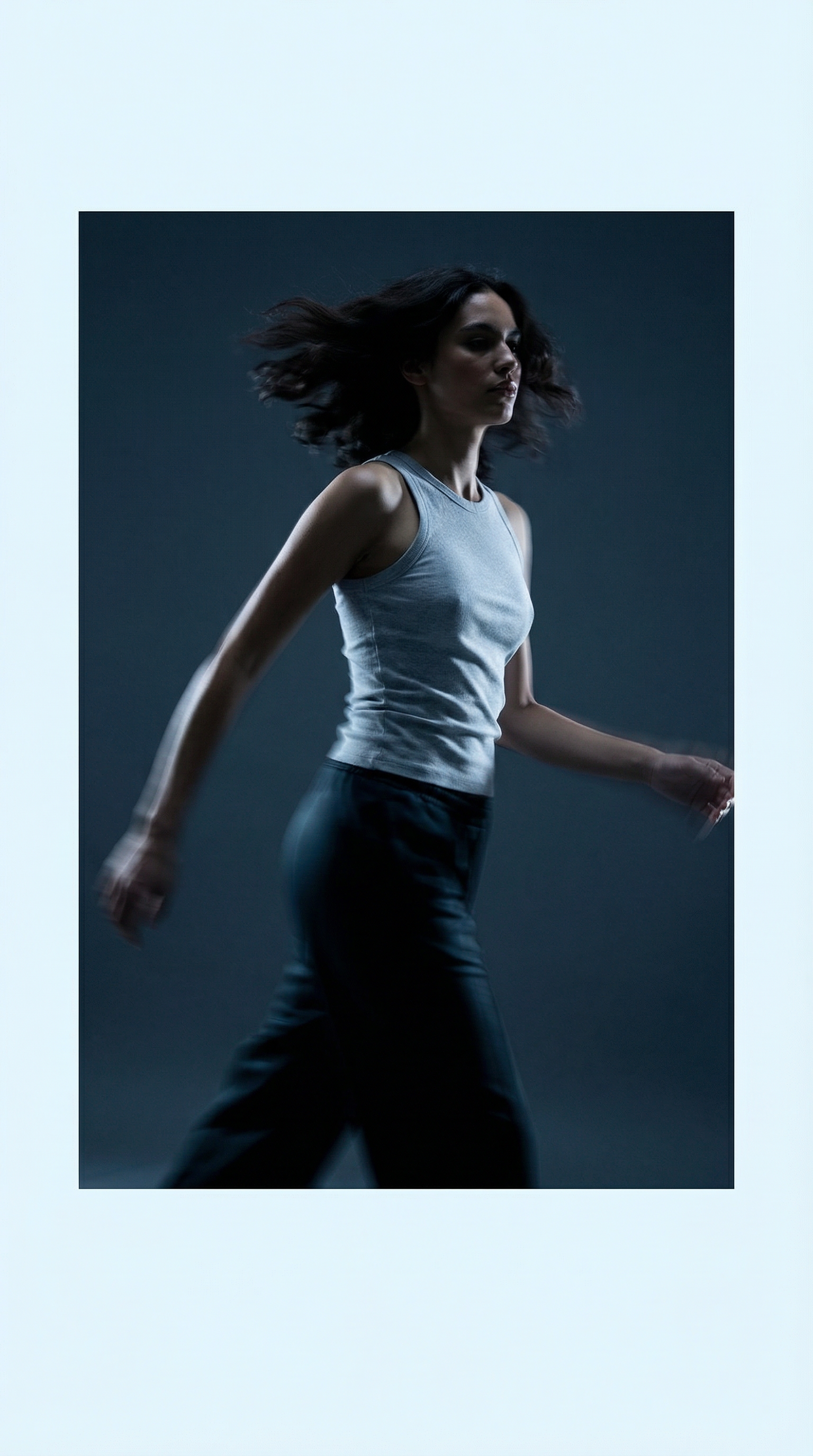 AI product shot of Tank Top, Women - Cloudy Grey