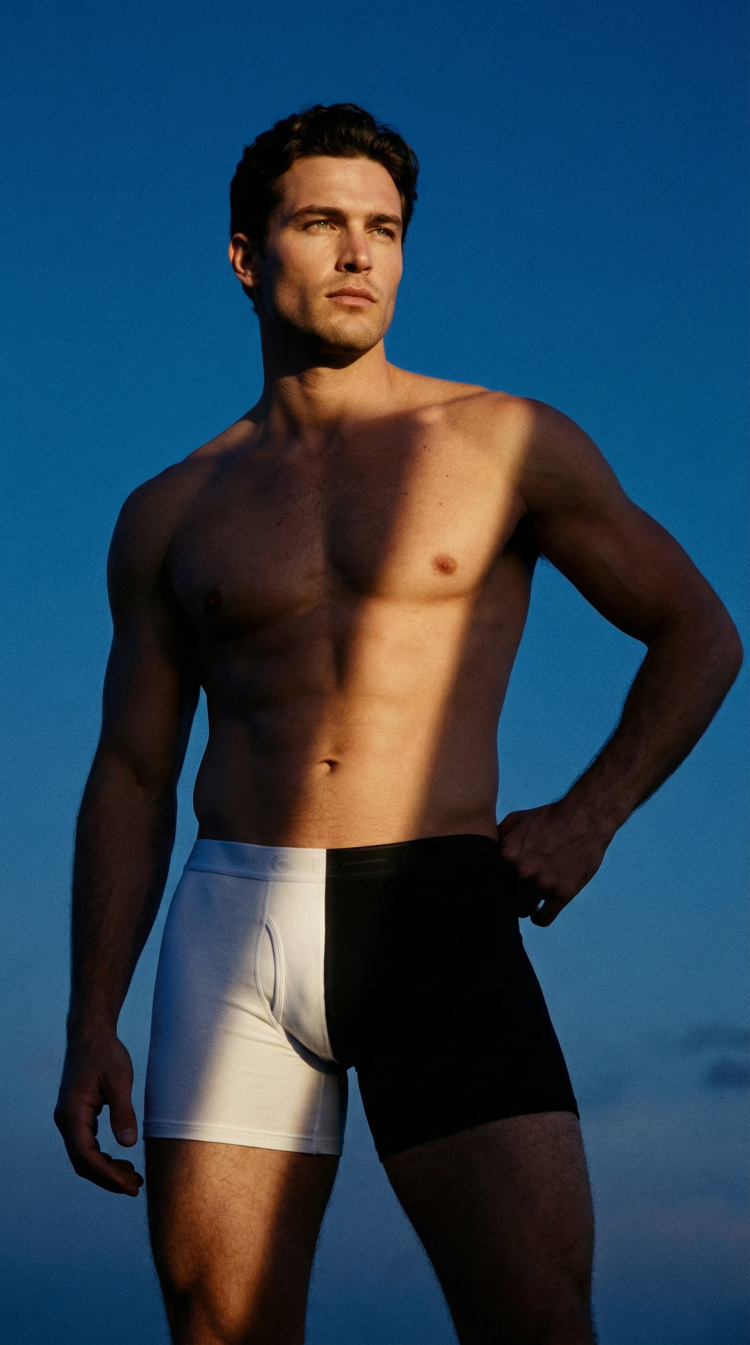 AI product shot of The Black Boxer Brief (8-Pack)