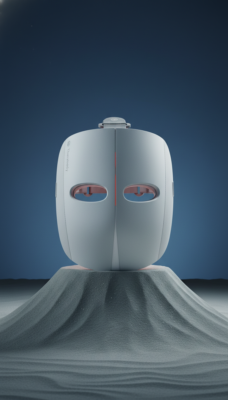 AI product shot of Therabody Theraface Mask