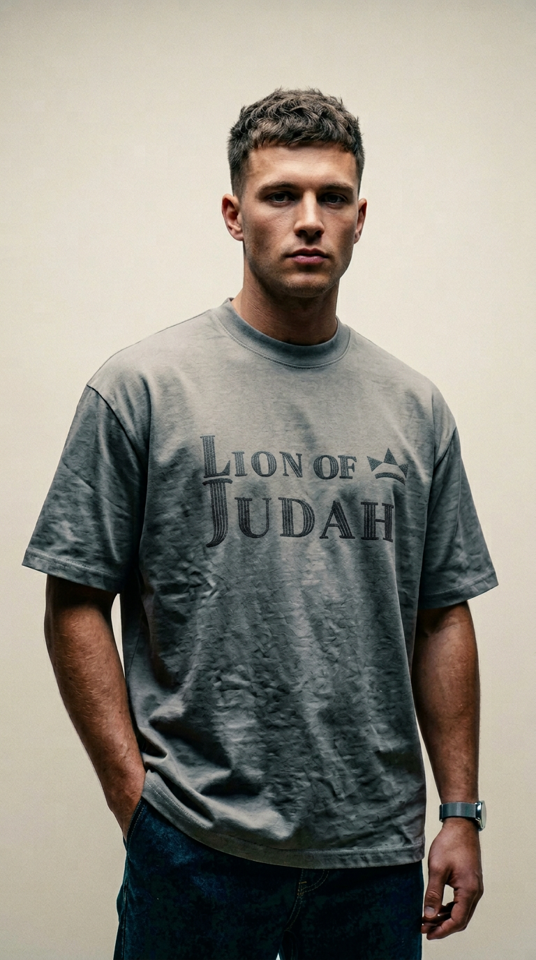 AI product shot of The LORD’S Return Heavy Weight T
