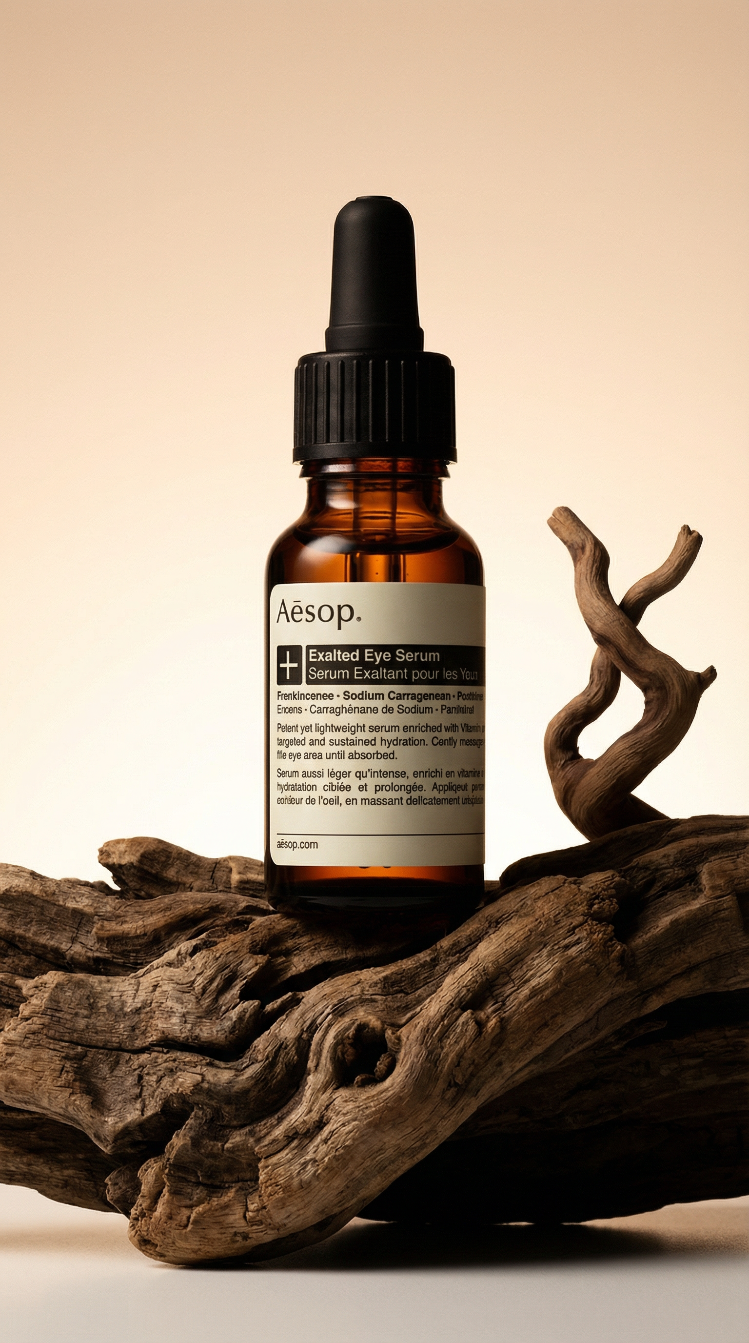 AI product shot of Exalted Eye Serum