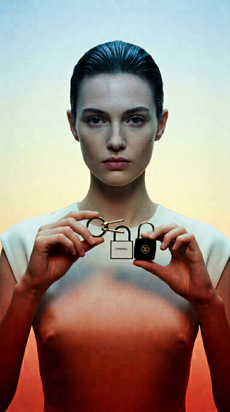 AI product shot of NEW - Chanel Lock Set