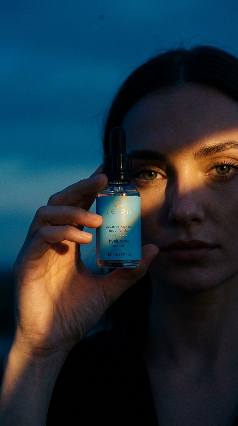 AI product shot of Hyaluronic Serum
