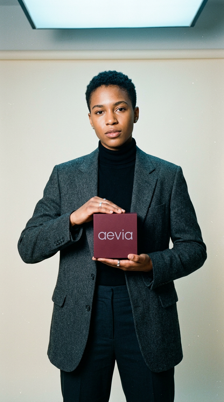 AI product shot of Aevia | Brand and Packaging Design