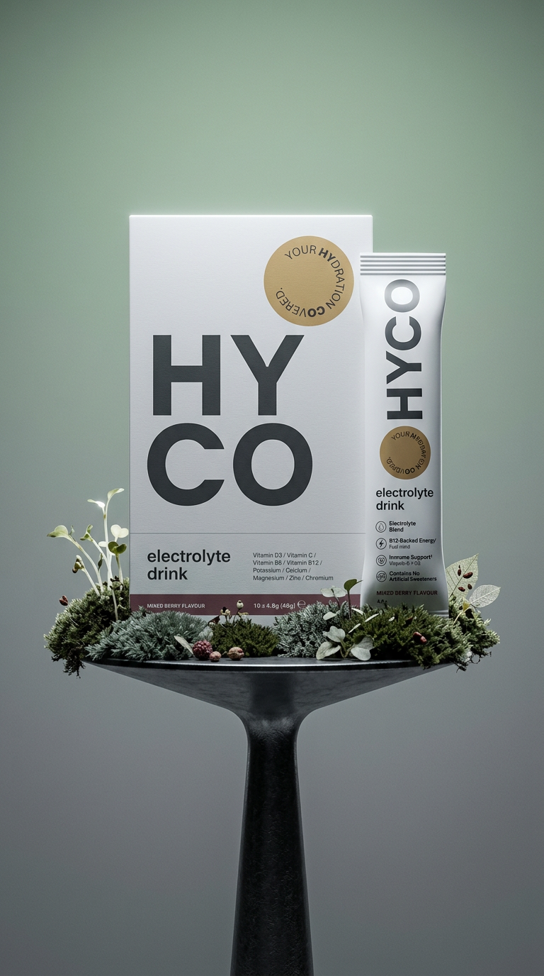 AI product shot of HYCO Mixed Berry Starter Pack