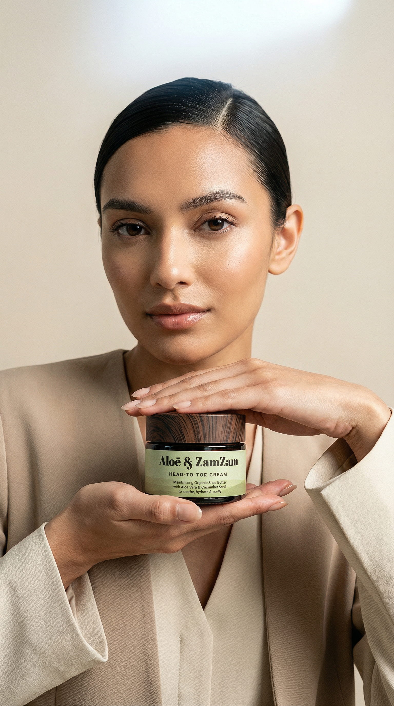 AI product shot of Aloe & ZamZam Head-to-Toe Cream