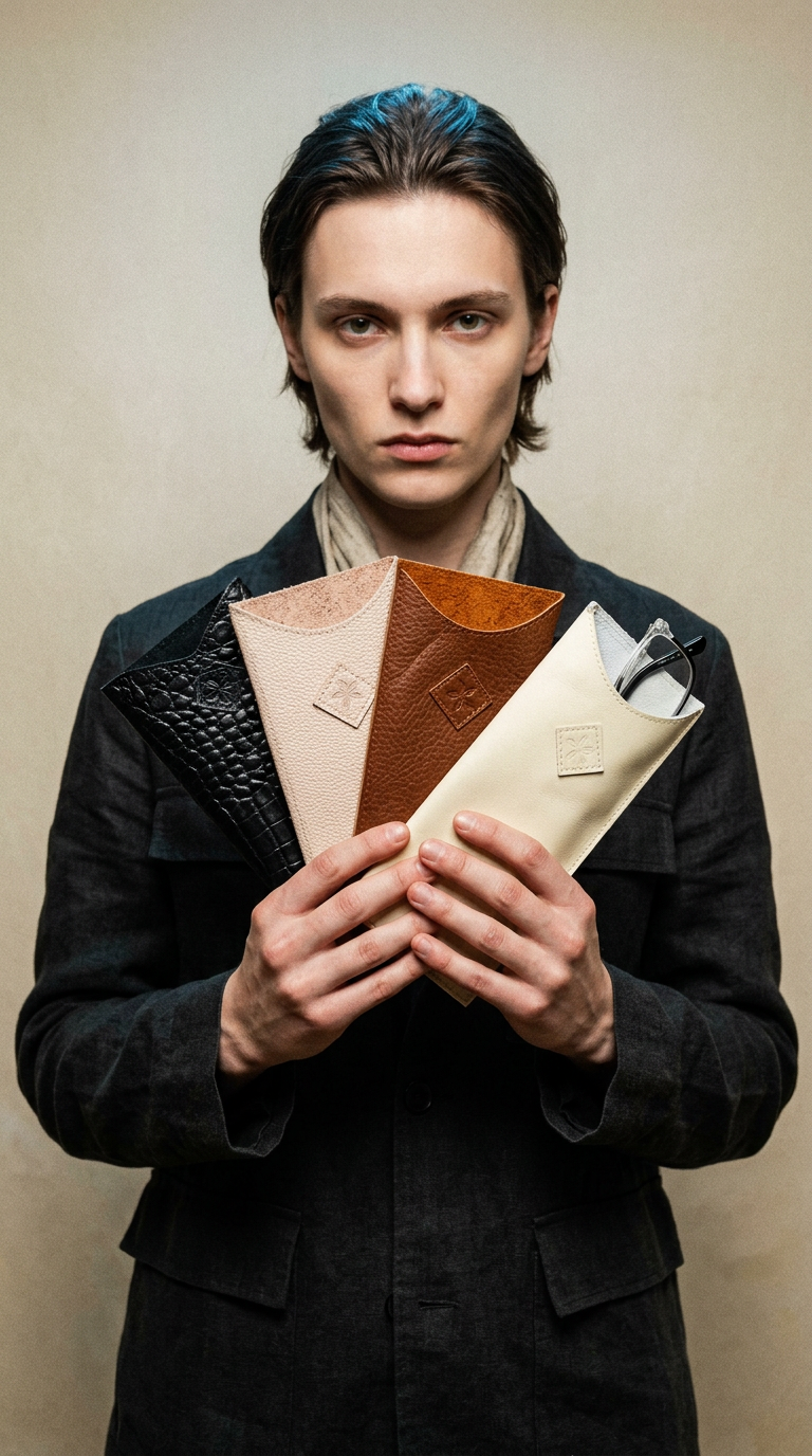 AI product shot of Brillenetui BRATAN