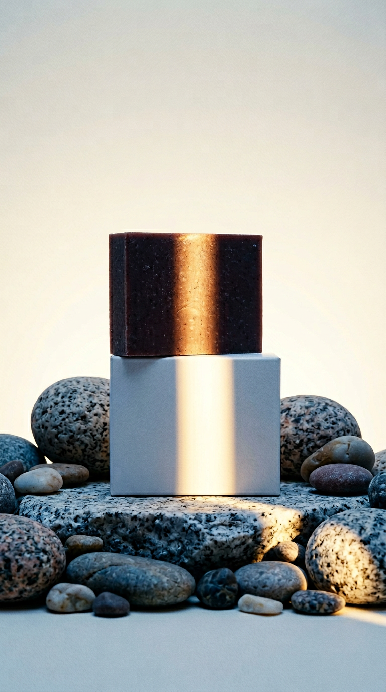 AI product shot of The BOSS | Exfoliating Natural Soap Bar 120gms