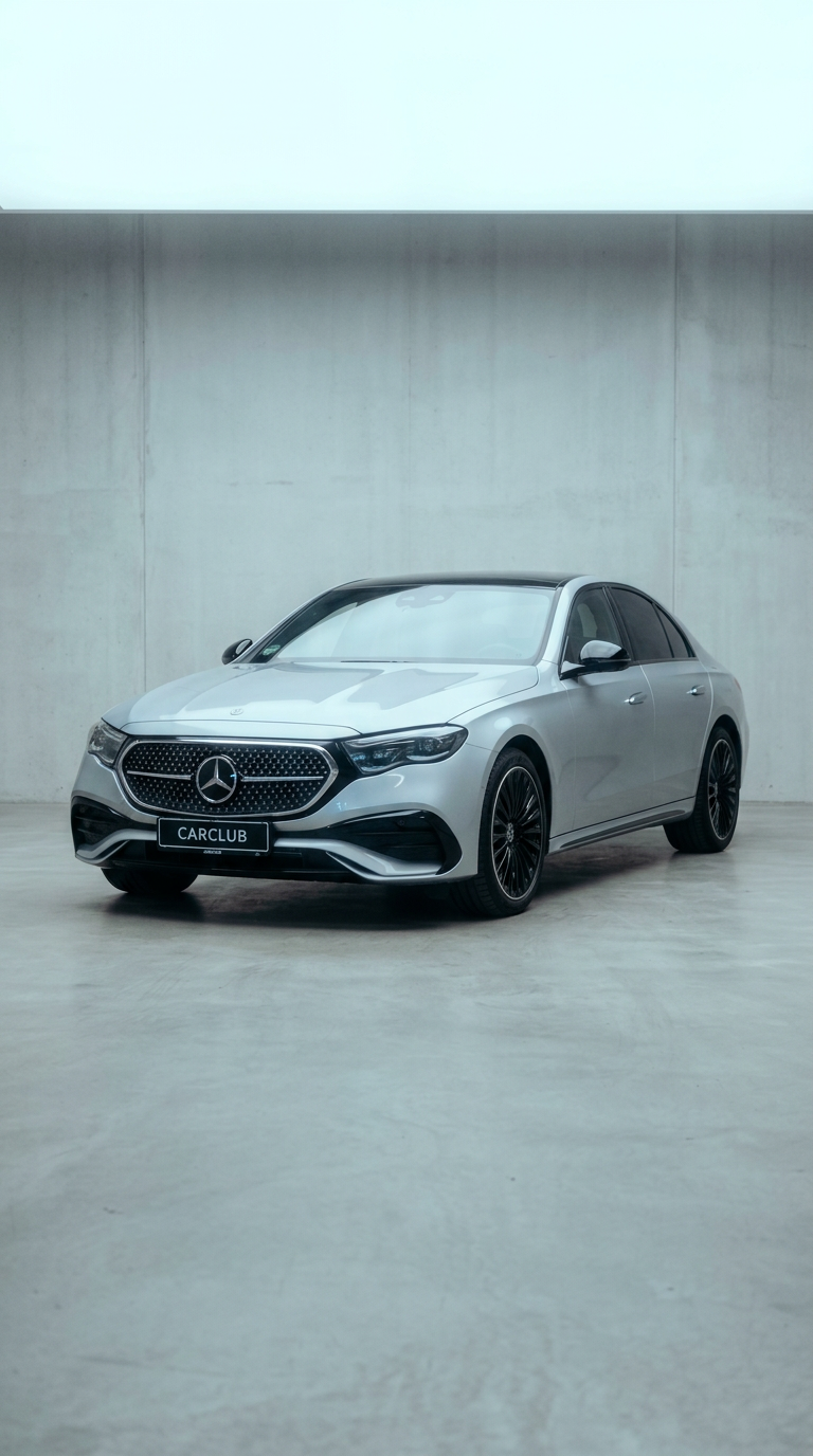AI product shot of Mercedes E400 e aut. 4Matic