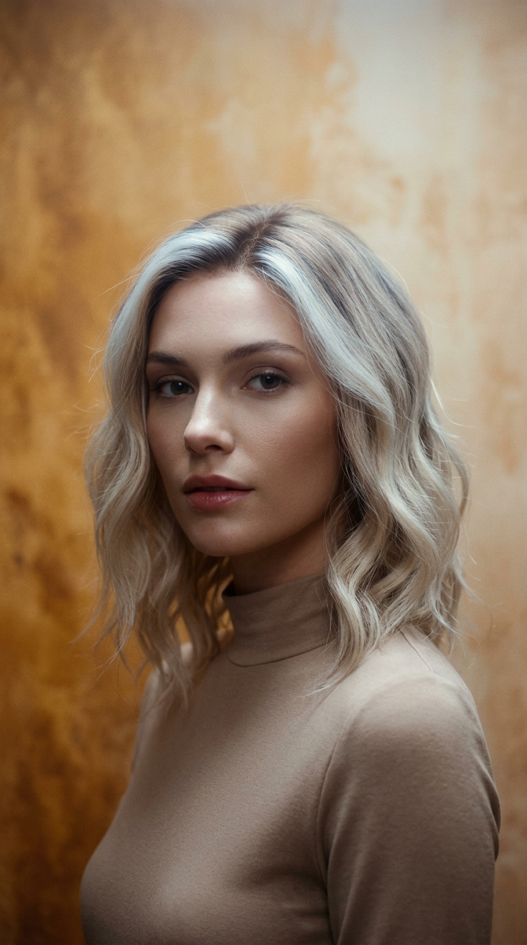 AI product shot of Summer in Cali | Creamy Blonde with Dark Blonde Balayage