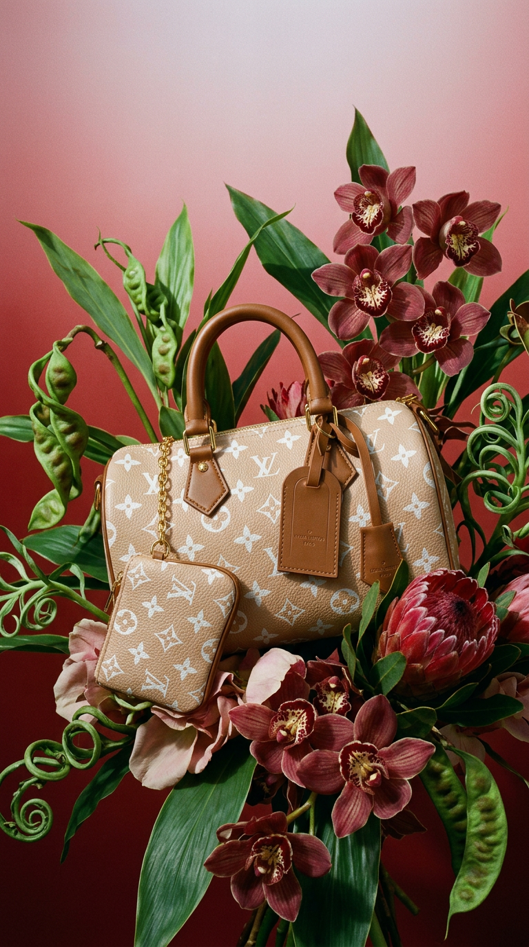AI product shot of Monogram Barrel Bag 30