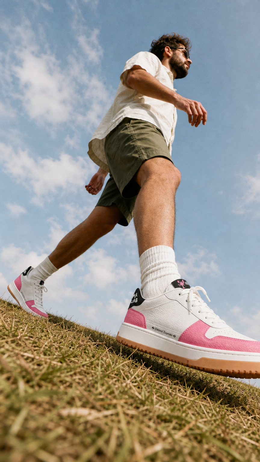 AI product shot of Custom Sneakers. Built for Brands.